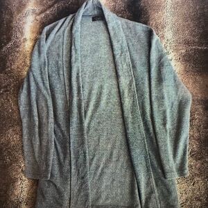 Men's Gray Cardigan Sweater